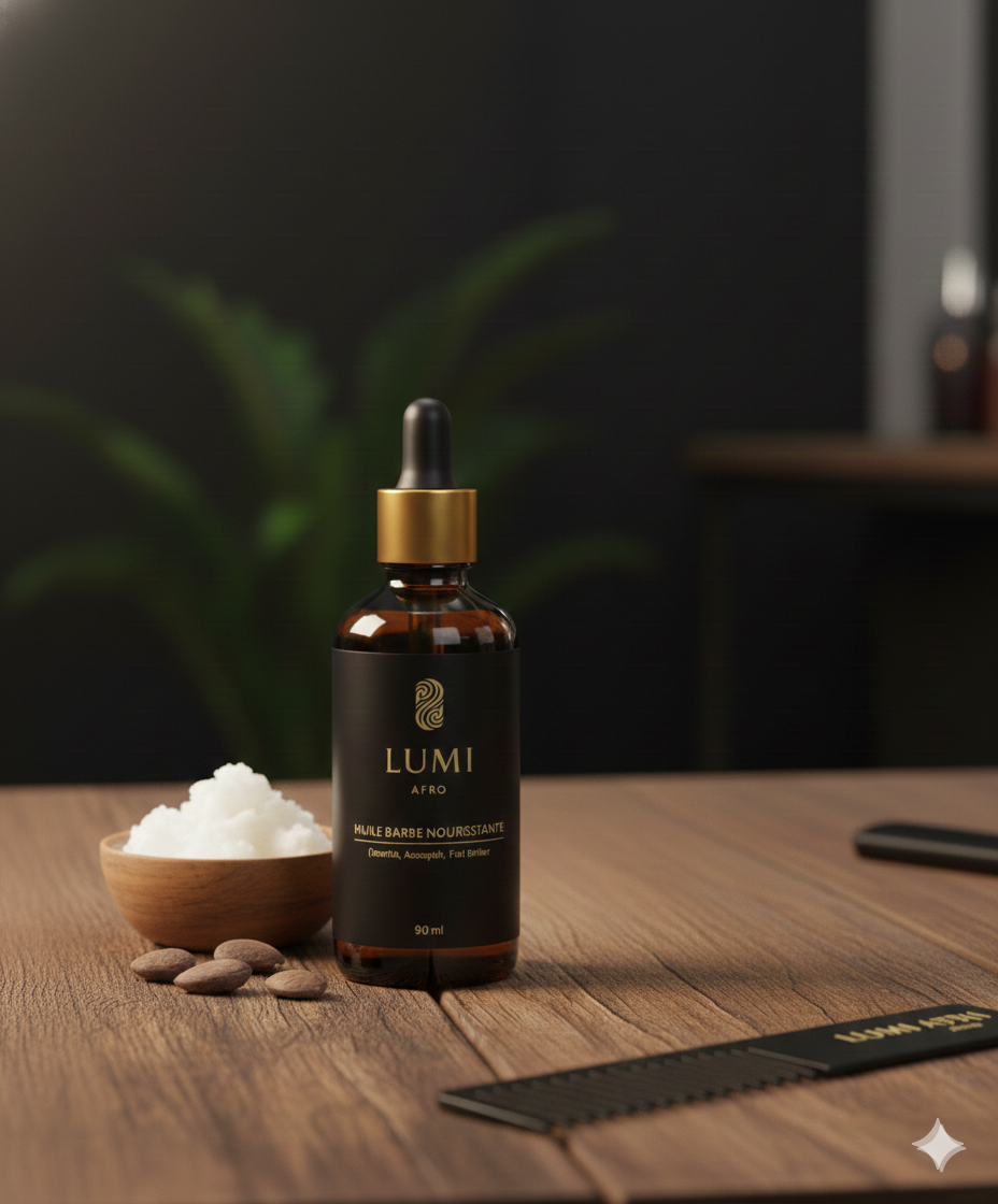 Huile à barbe 90 ml – Lumi Afro Beard